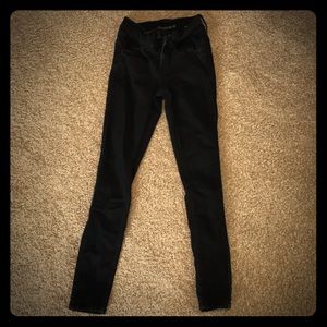 Hot Topic Blackheart Jeans, Black, sz 0, skinny
